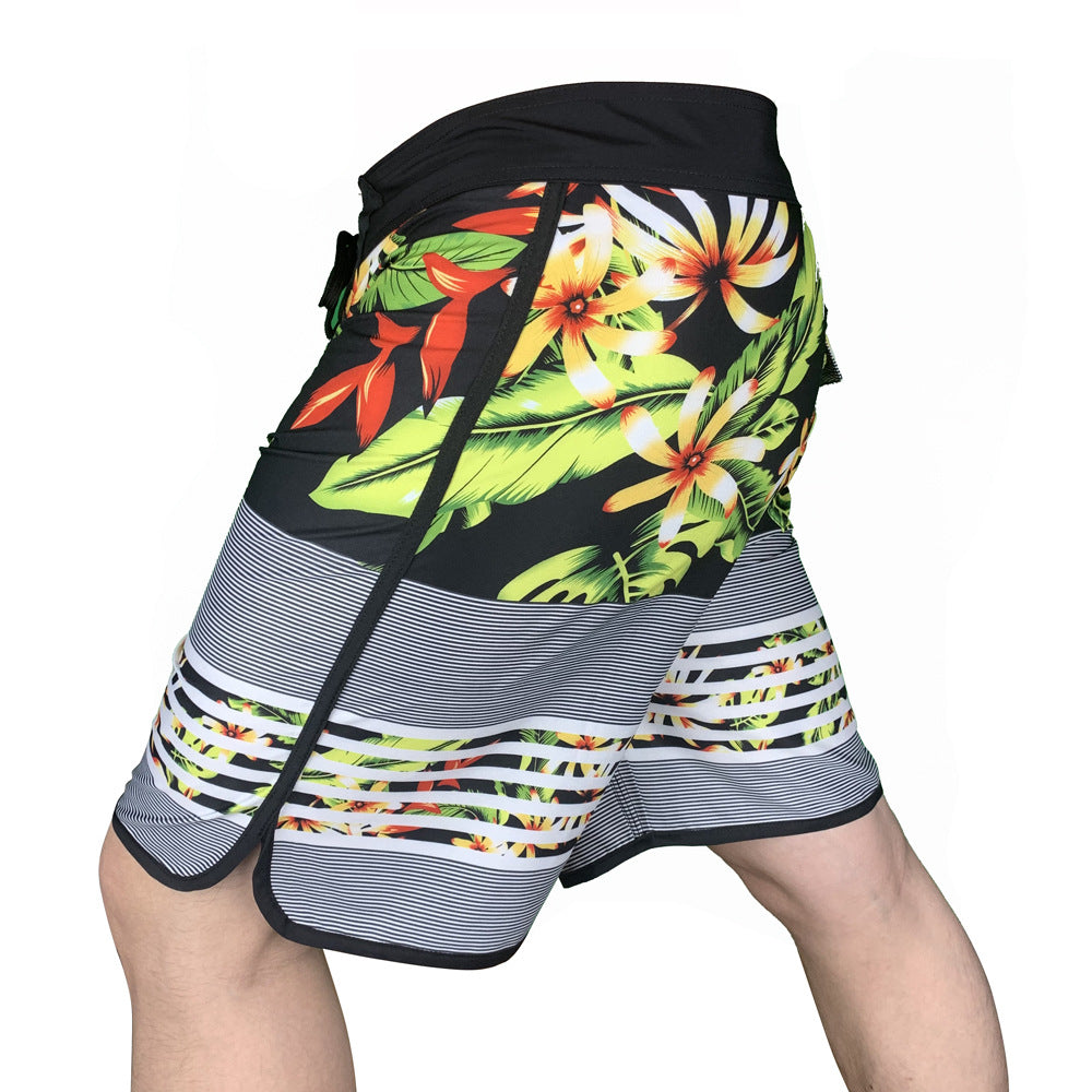 Herren Badeshorts mit innovativem Tropenmotiven und hohem Tragekomfort Aliams