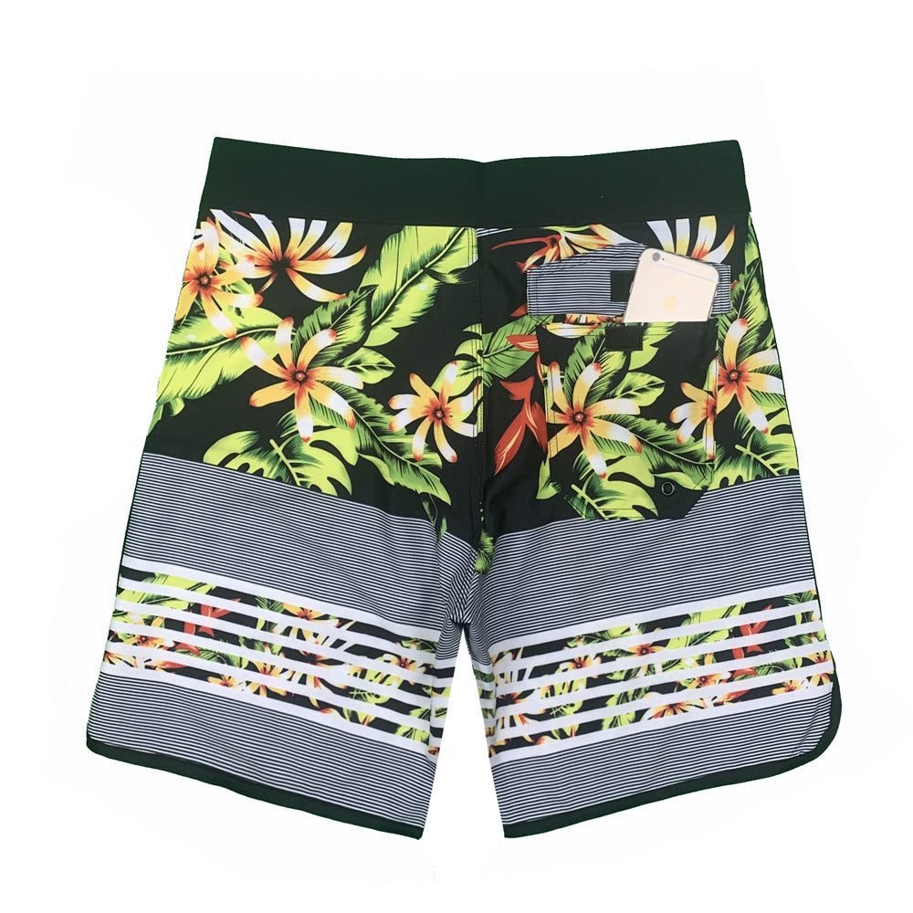 Herren Badeshorts mit innovativem Tropenmotiven und hohem Tragekomfort Aliams