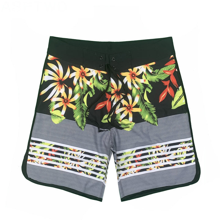Herren Badeshorts mit innovativem Tropenmotiven und hohem Tragekomfort Aliams
