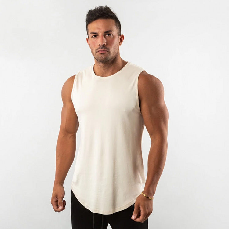 Herren Atmungsaktives Muscleshirt mit Rundhalsausschnitt und ergonomischem Schnitt Aliams