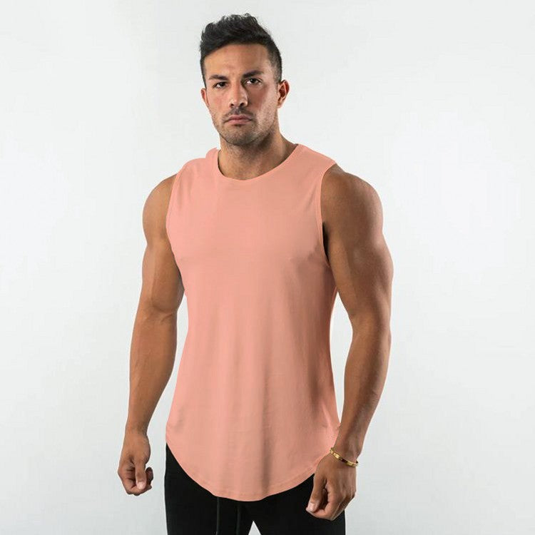 Herren Atmungsaktives Muscleshirt mit Rundhalsausschnitt und ergonomischem Schnitt Aliams