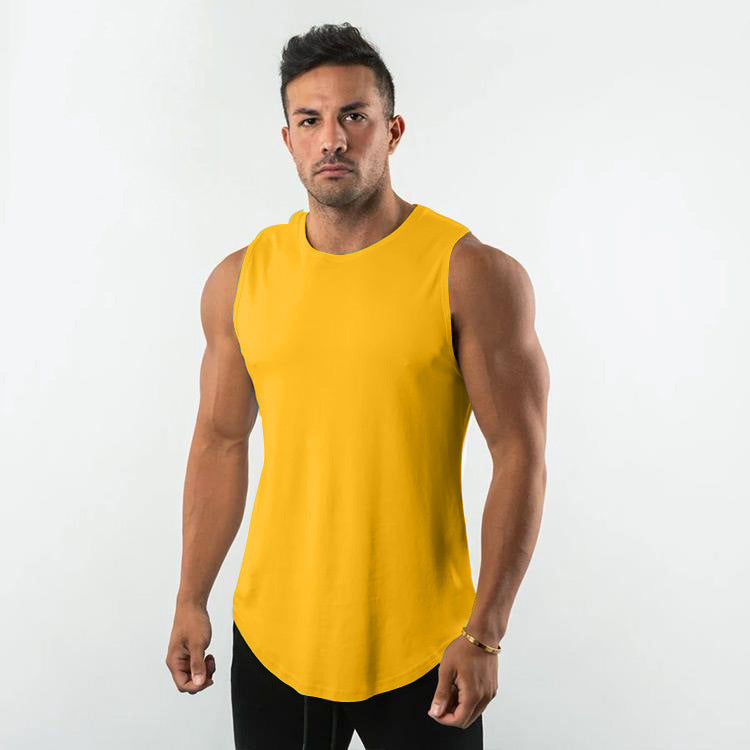 Herren Atmungsaktives Muscleshirt mit Rundhalsausschnitt und ergonomischem Schnitt Aliams