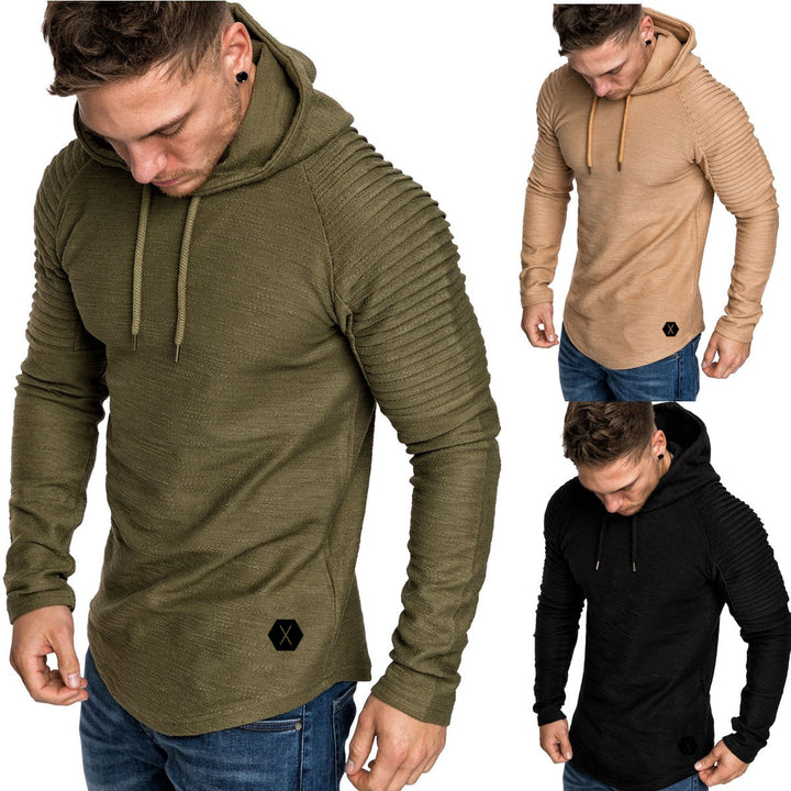 Herren Kapuzenpullover mit strukturiertem Design und modischen Raglanärmeln Aliams