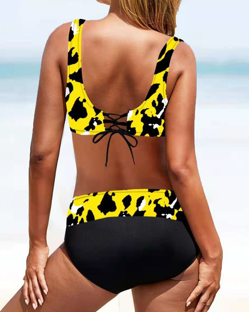 Aliams | Gestreifter Bikini