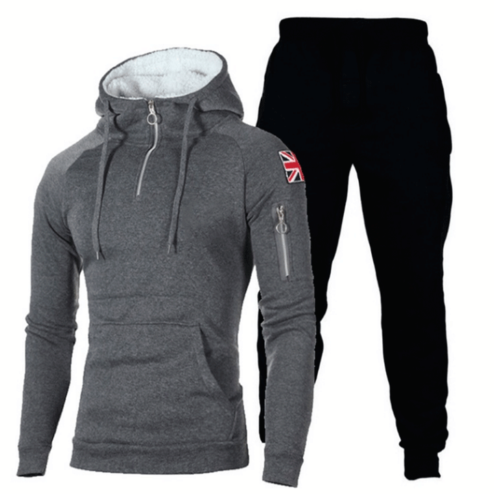 Herren Sportliches Hoodie- und Jogginghose-Set mit hochfunktionalen Materialien Aliams