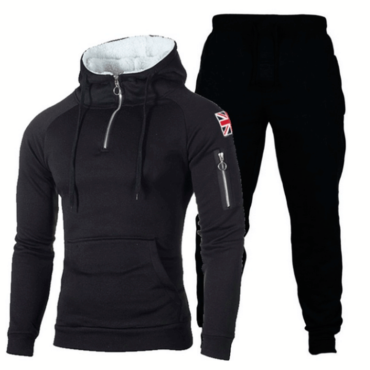 Herren Sportliches Hoodie- und Jogginghose-Set mit hochfunktionalen Materialien Aliams