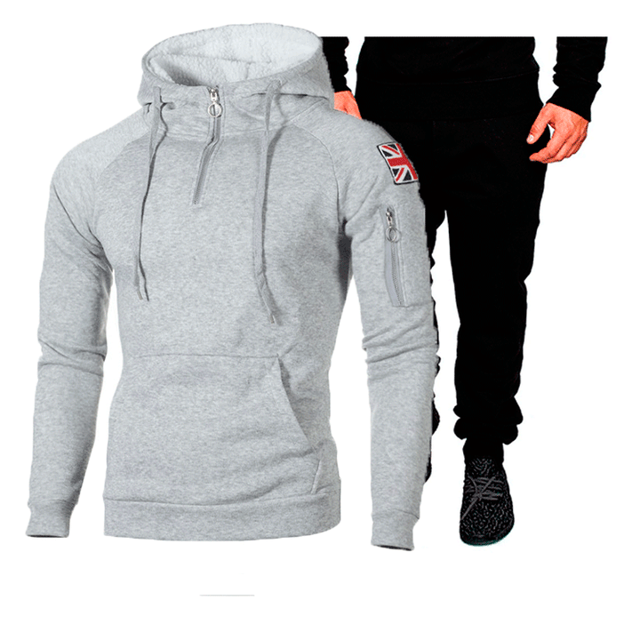 Herren Sportliches Hoodie- und Jogginghose-Set mit hochfunktionalen Materialien Aliams