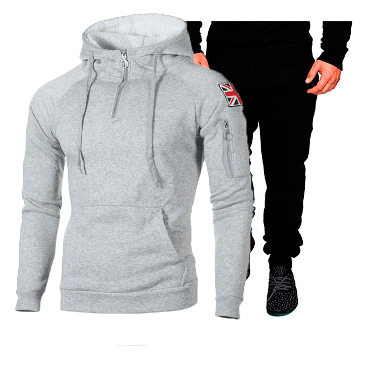 Herren Sportliches Hoodie- und Jogginghose-Set mit hochfunktionalen Materialien Aliams