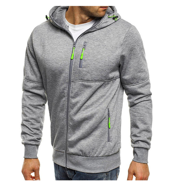 Herren Hoodie mit praktischen Reißverschlusstaschen und modernem Design Aliams