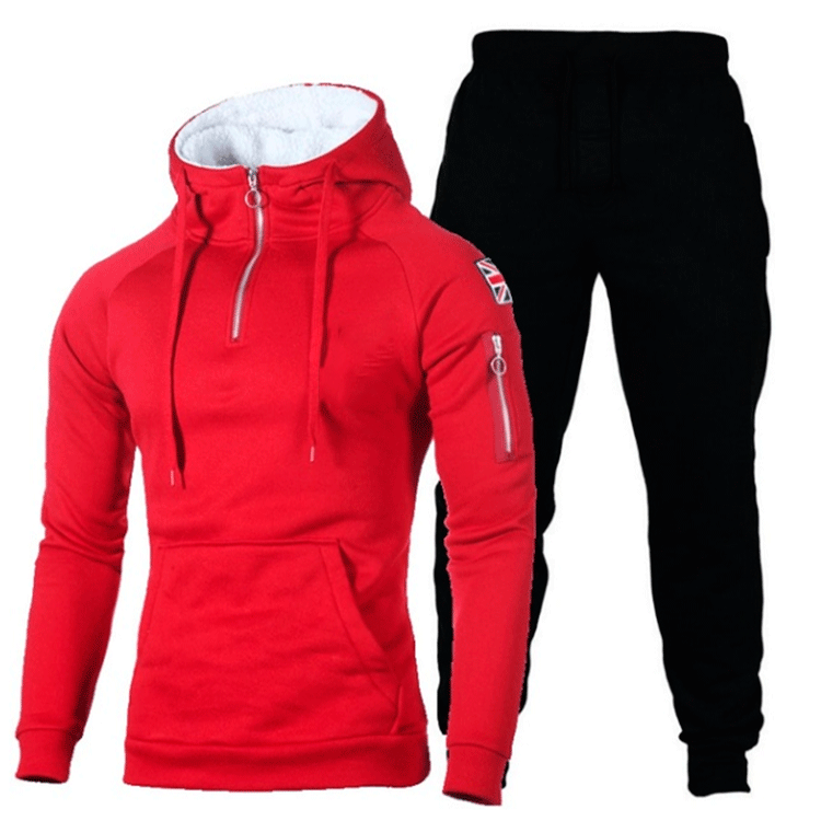 Herren Sportliches Hoodie- und Jogginghose-Set mit hochfunktionalen Materialien Aliams
