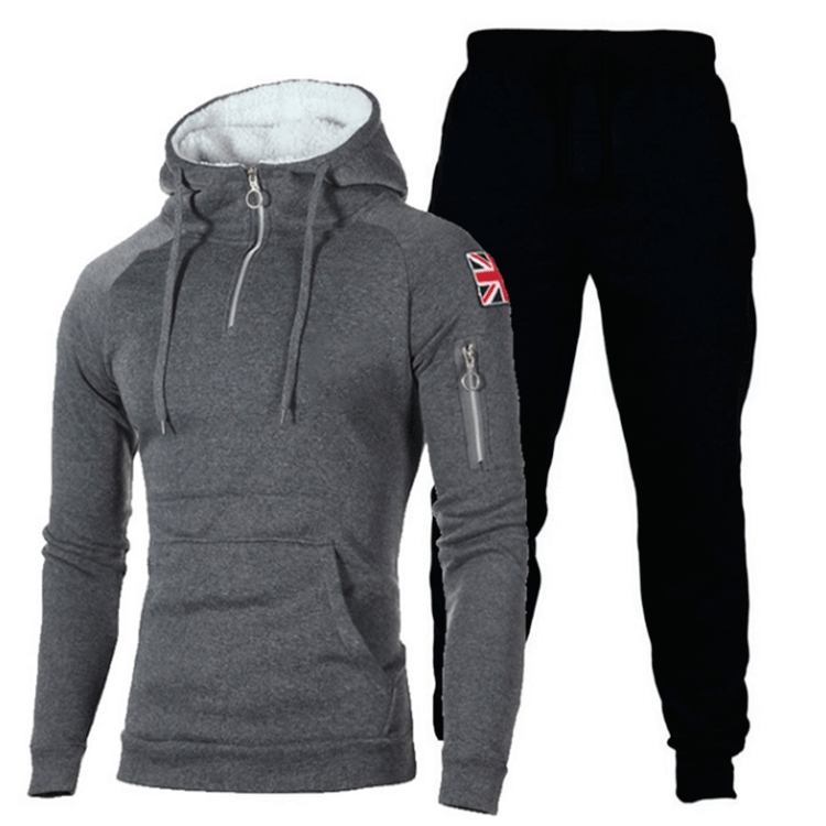Herren Sportliches Hoodie- und Jogginghose-Set mit hochfunktionalen Materialien Aliams