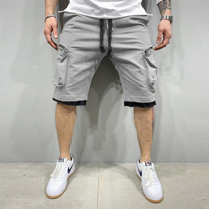 Herren Sportliche Cargoshorts mit praktischem Taschen-Design und elastischem Bund Aliams