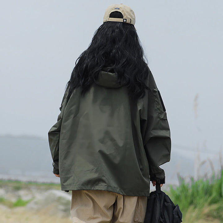 Aliams | Damen Übergröße Wasserfest Jacke