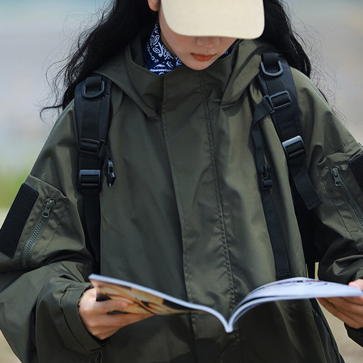 Aliams | Damen Übergröße Wasserfest Jacke