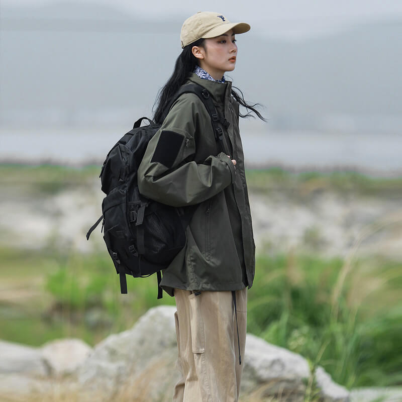 Aliams | Damen Übergröße Wasserfest Jacke