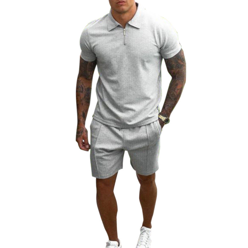 Herren Poloshirt und Shorts Set Aliams