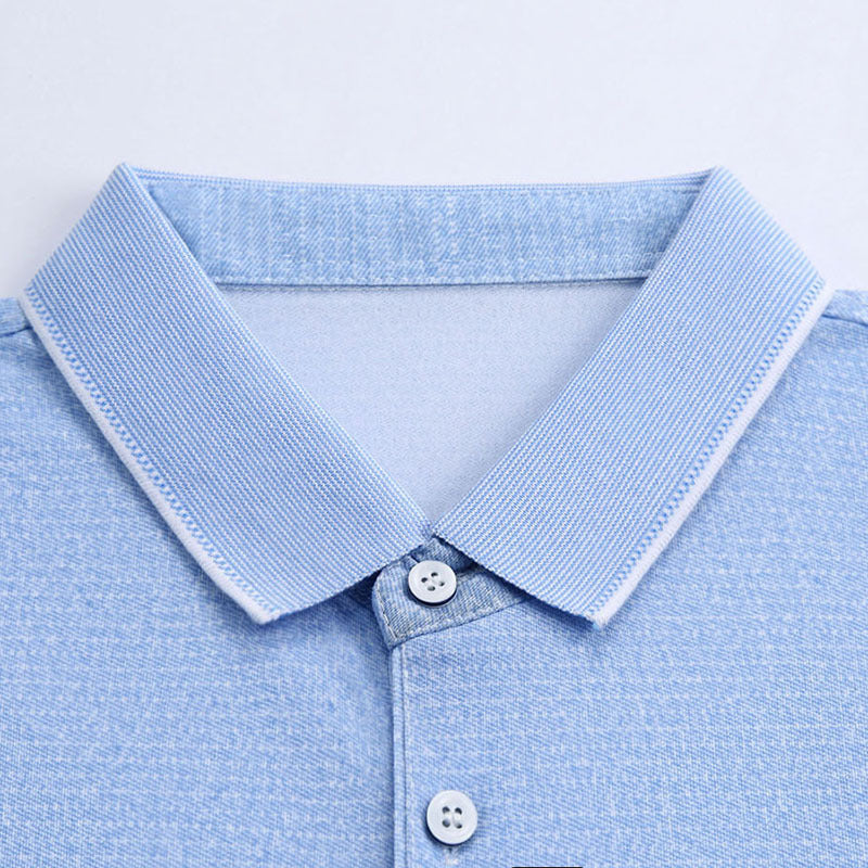 Herren Poloshirt mit strukturiertem Stoff und Brusttasche Aliams