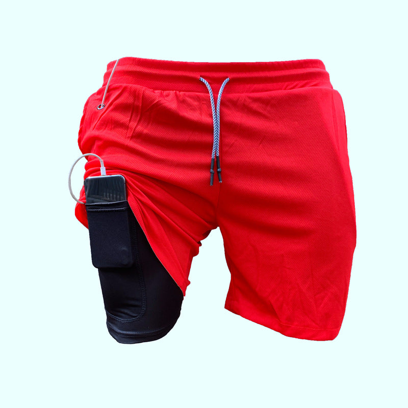 Herren Sportliche Hybrid-Shorts mit praktischen Taschen und atmungsaktivem Material Aliams