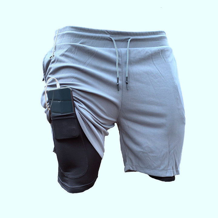 Herren Sportliche Hybrid-Shorts mit praktischen Taschen und atmungsaktivem Material Aliams