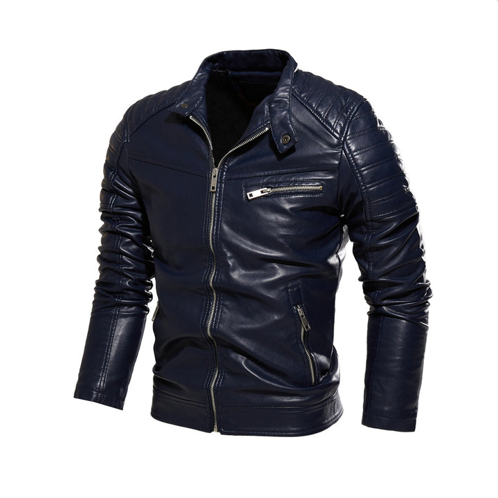 Herren Kunstlederjacke im stylishen Design mit robusten Details Aliams