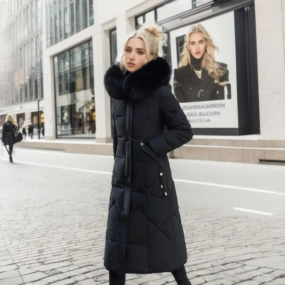 Stilvoller knielanger Mantel