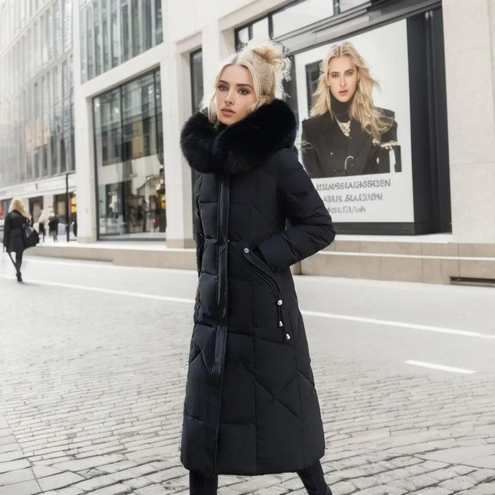 Stilvoller knielanger Mantel