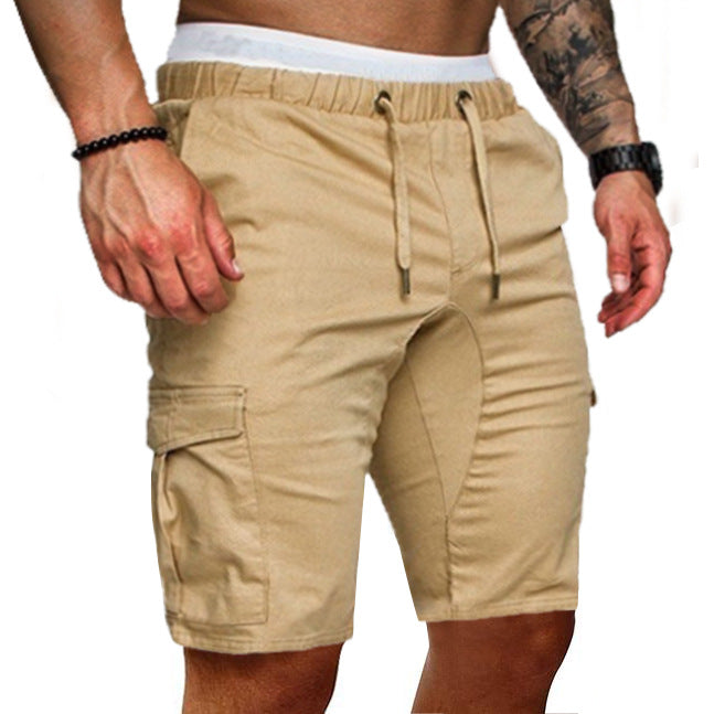 Herren Cargo-Shorts mit verstellbarem Bund und tiefen Taschen Aliams