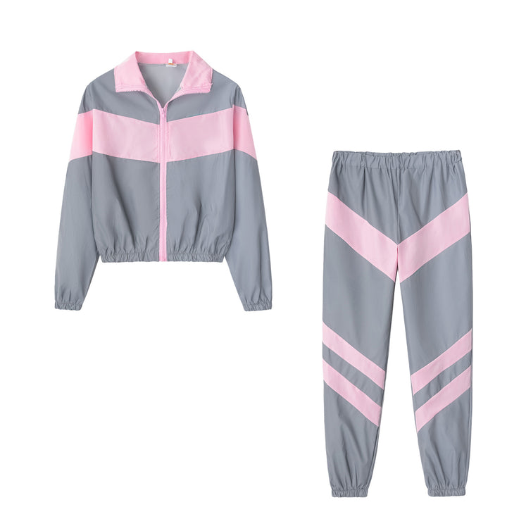 Damen Sportanzug mit kontrastierenden Farbblockierungen Aliams