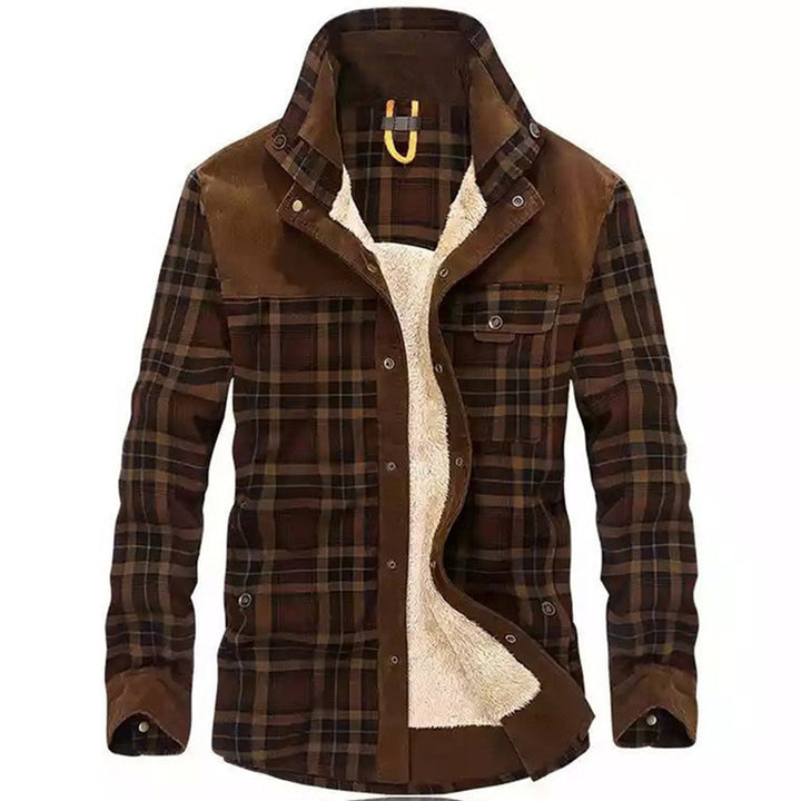 Herren Flanelljacke mit weichem Innenfutter Aliams