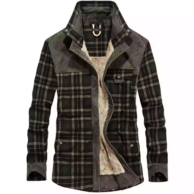 Herren Flanelljacke mit weichem Innenfutter Aliams