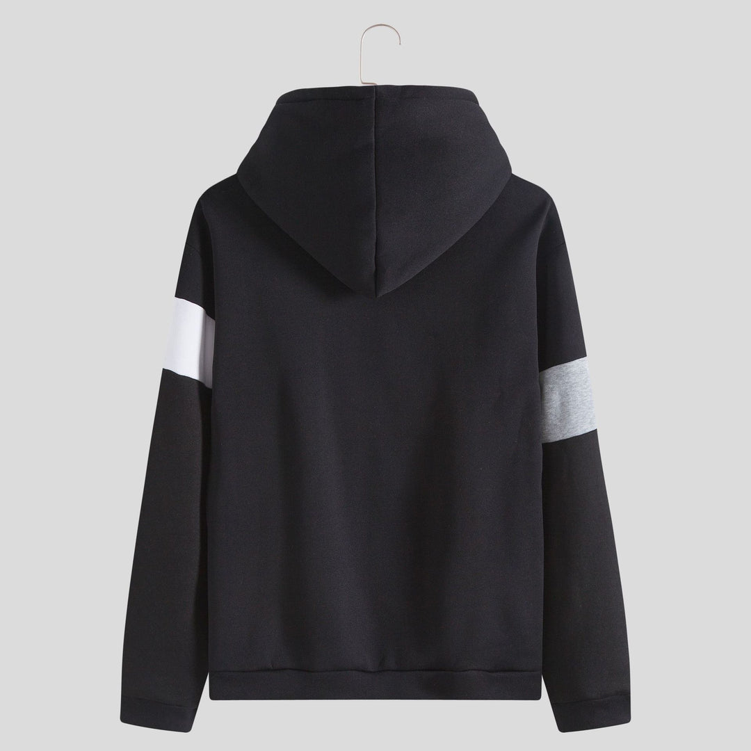 Herren Kapuzenpullover mit stilvoller Blockstreifen-Design und bequemer Passform Aliams
