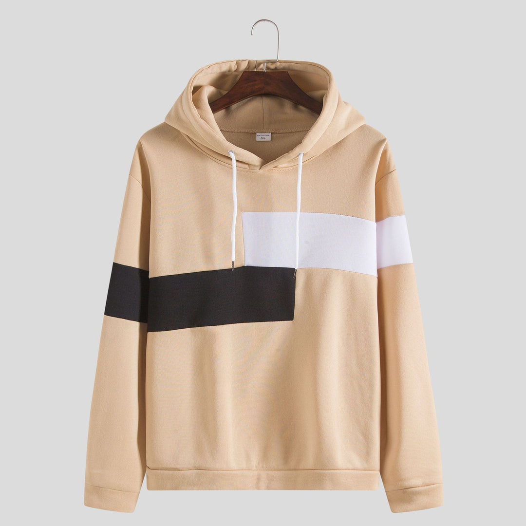 Herren Kapuzenpullover mit stilvoller Blockstreifen-Design und bequemer Passform Aliams