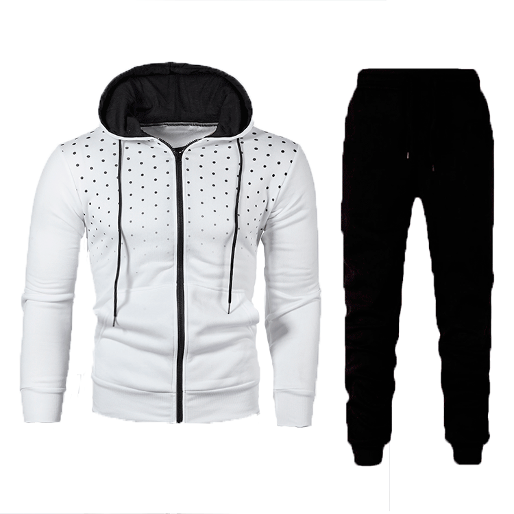 Herren Sportliches Hoodie- und Trainingshose-Set mit atmungsaktiven Einsätzen und modischem Design Aliams