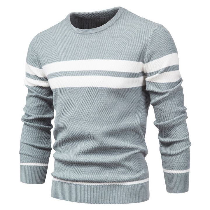 Herren strukturiertes Sweatshirt mit modernen Streifen Aliams