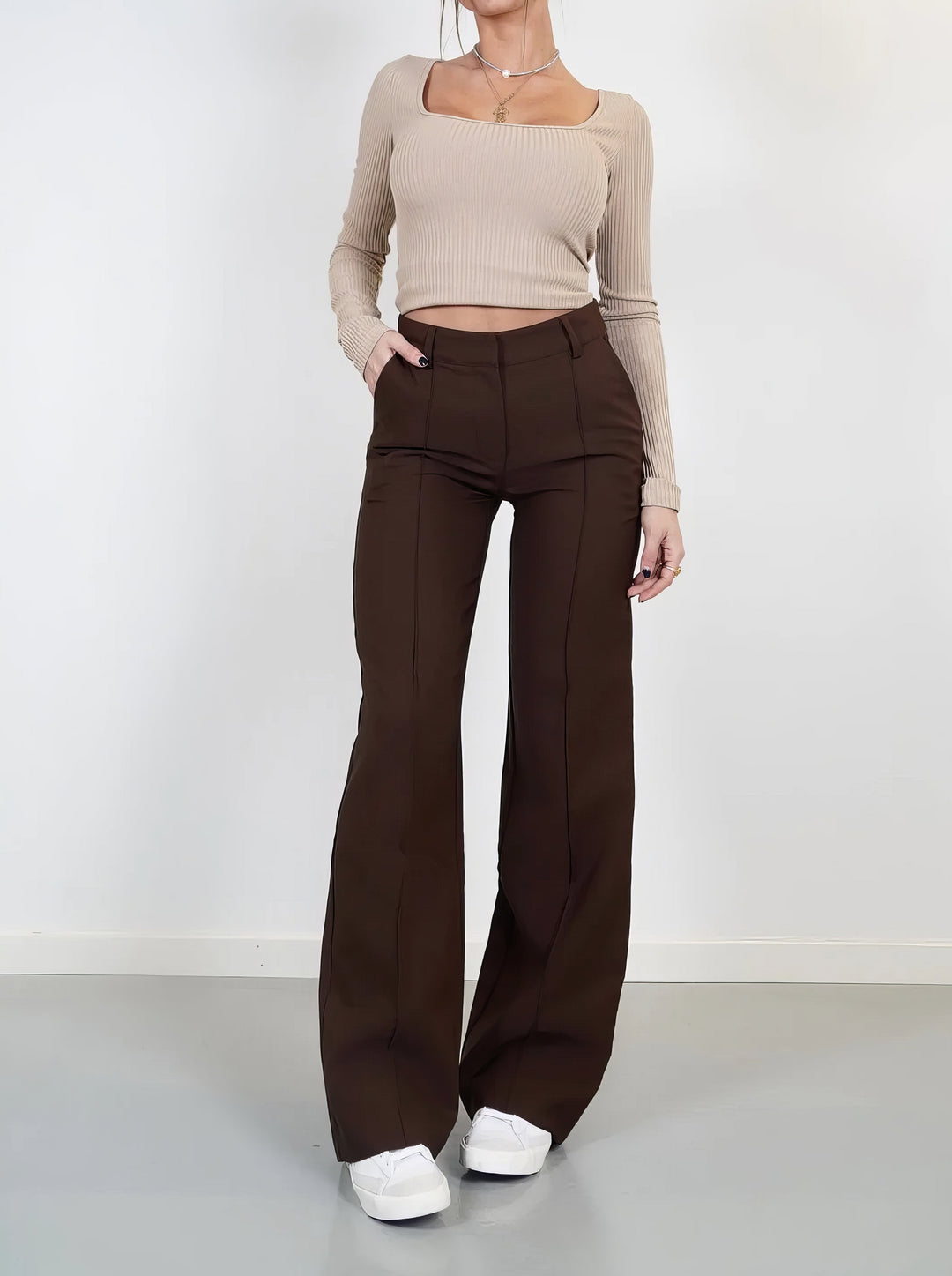 Aliams | Zeitlose Klassische High Waist Hose