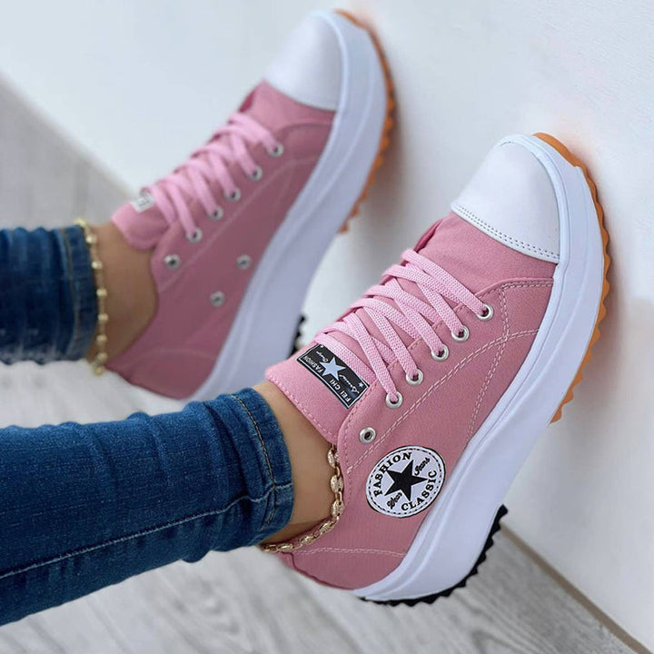 Aliams - Orthopädische Schuhe, Schnürsenkel, dicke Sohle