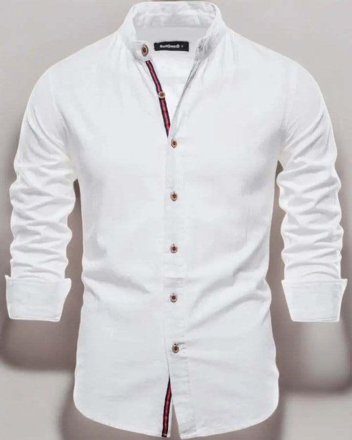 Aliams | Herren Elegantes Leinenhemd