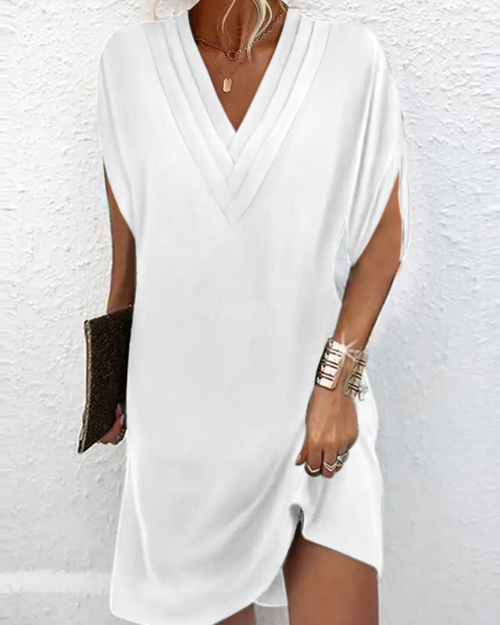 Aliams | Elegantes Kleid mit Geschlitzten Ärmeln