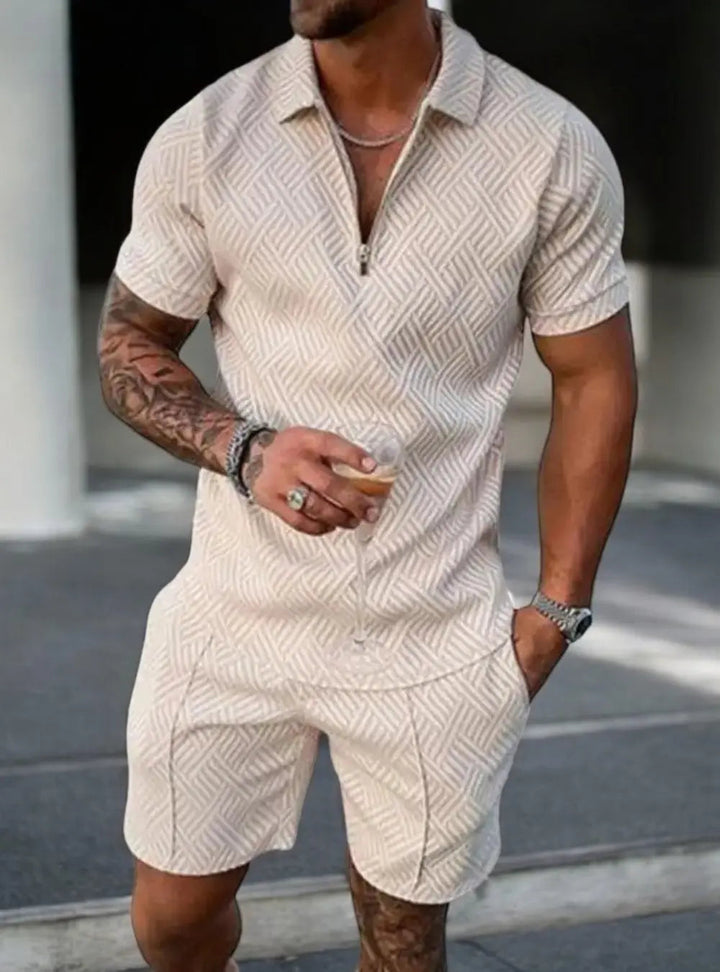 Aliams | Herren Sommer Hemd und Hose Satz