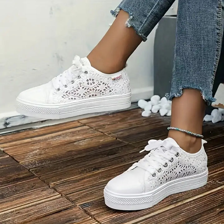 Aliams | Damen Spitzen Plattform Sneaker