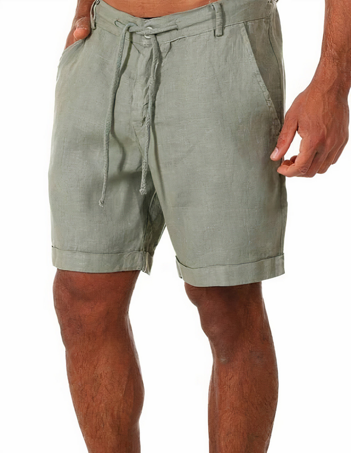 Aliams | Herren Leinen Sommer Shorts Kurze Hose für Männer