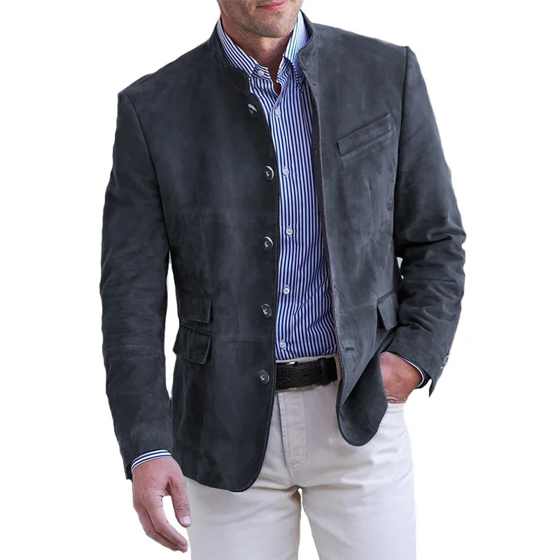 Aliams | Klassische Button-Down-Jacke Für Männer