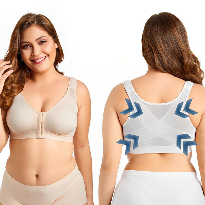 Aliams | Damen Haltungskorrektur Bh Schwarz 2-In-1