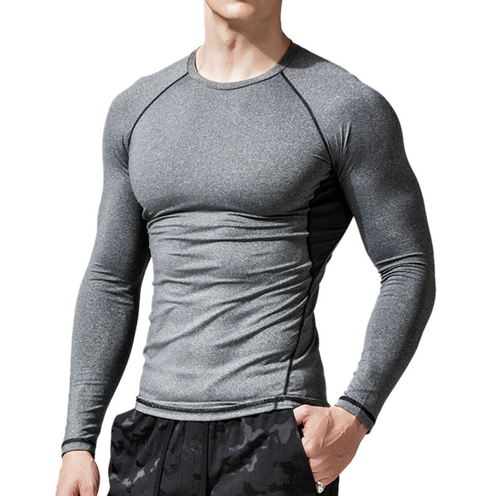 Herren Funktions-Langarmshirt mit atmungsaktivem Material und Slim-Fit Schnitt Aliams
