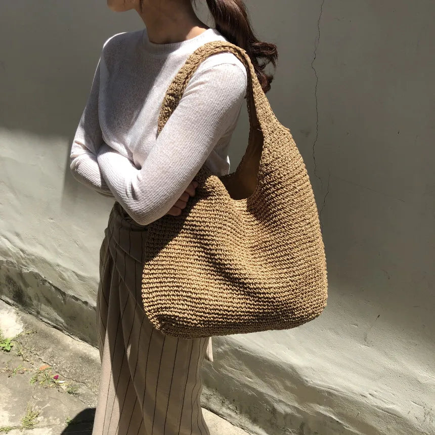 Aliams | Elegante Strohtasche für Den Strand