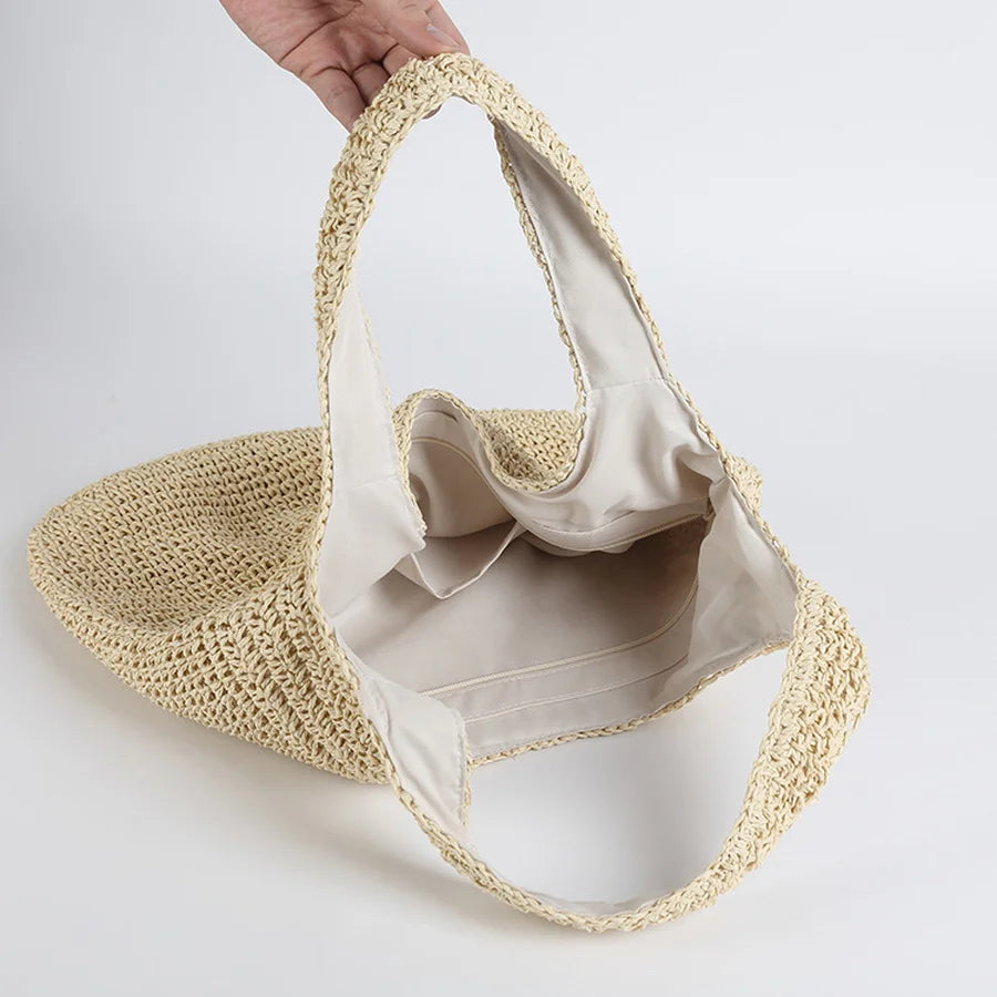 Aliams | Elegante Strohtasche für Den Strand