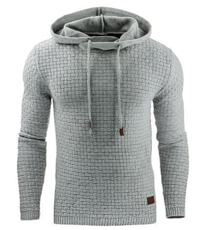 Bequemer Und modischer Herren-Kapuzenpullover Mit Strukturiertem Stoff