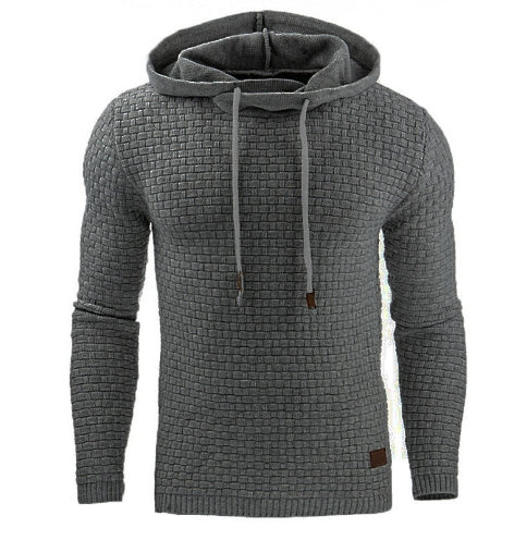 Bequemer Und modischer Herren-Kapuzenpullover Mit Strukturiertem Stoff