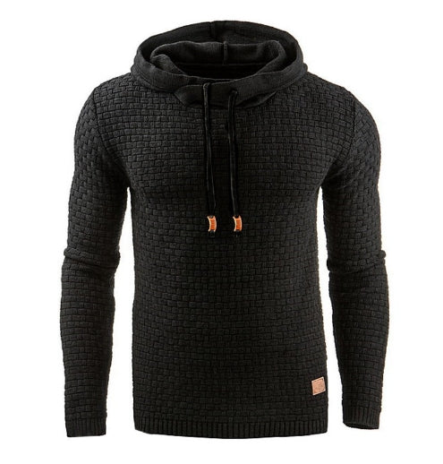 Bequemer Und modischer Herren-Kapuzenpullover Mit Strukturiertem Stoff