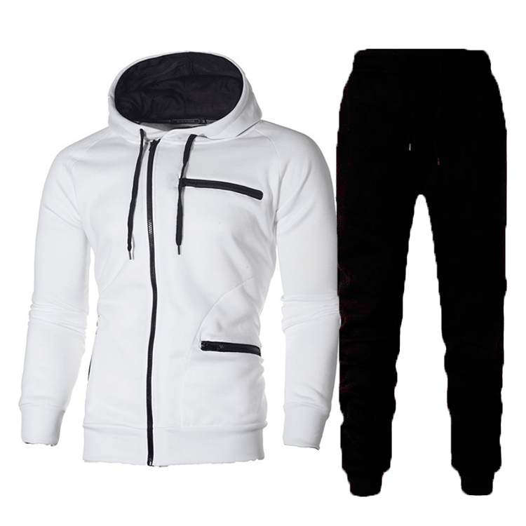 Herren Sportliches Hoodie- und Jogginghose-Set mit funktionalen Taschen und modernem Design Aliams